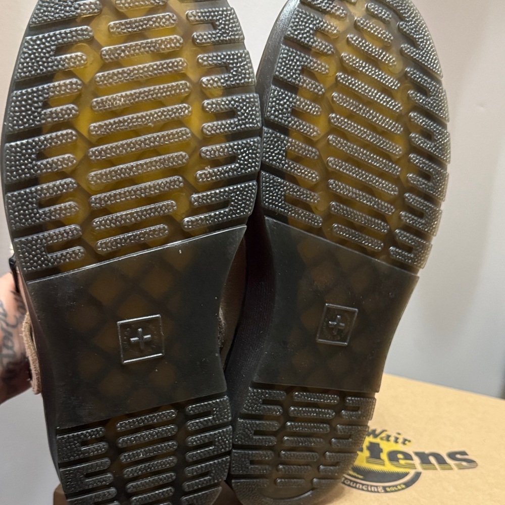 Dr. Martens Kids Beige Buckle Boots - Picture 2 of 5